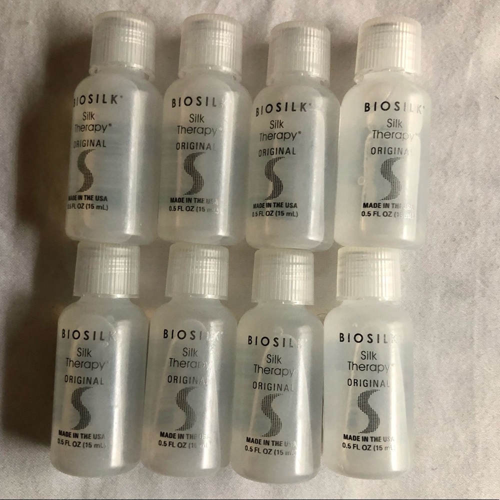 NEW✨ Lot of 8 Biosilk Silk Hair Therapy Travel Size 0.5 oz each (4 oz total)